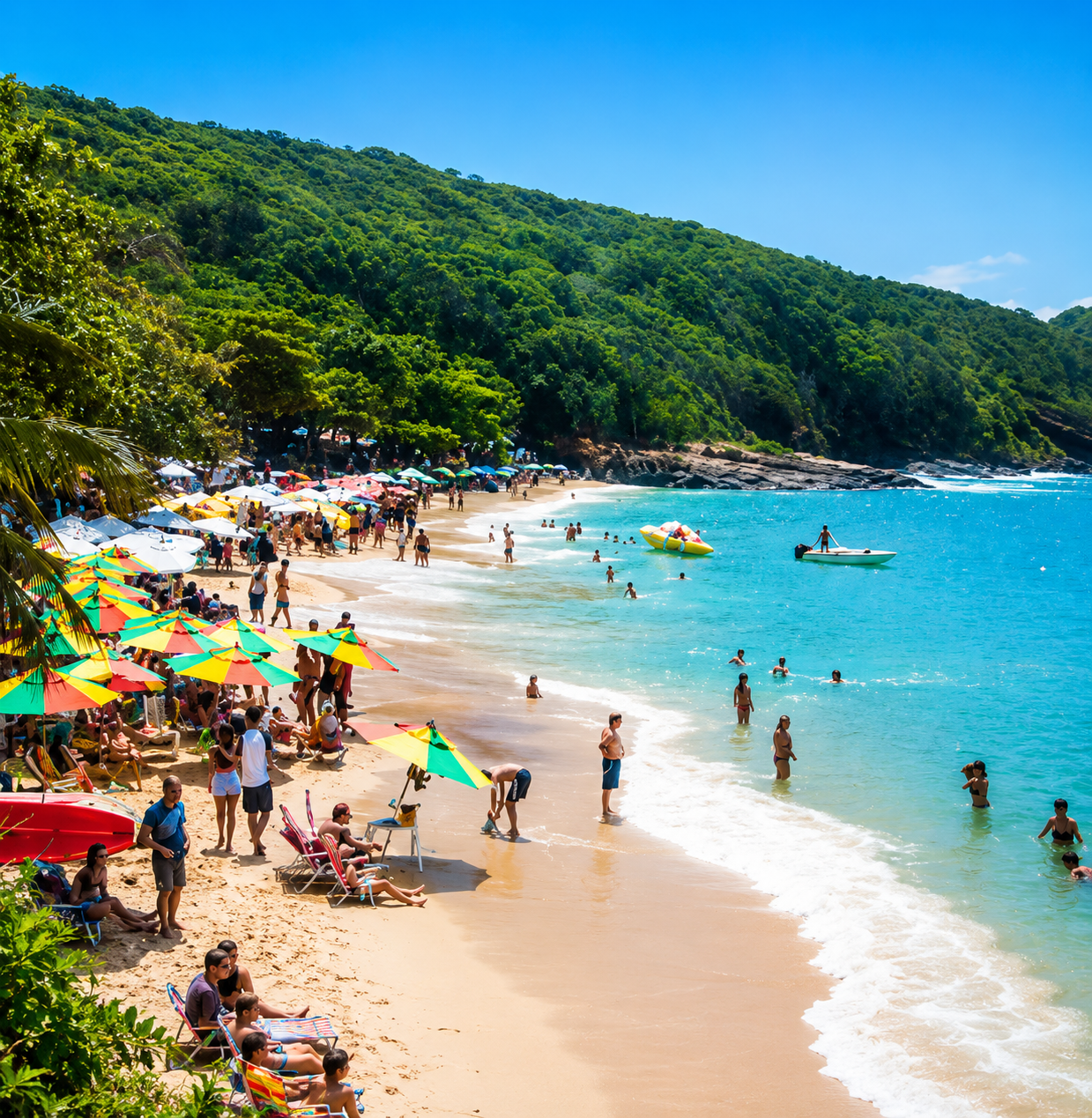 Praia paradisíaca Buzios no Rio de Janeiro – Águas cristalinas e natureza